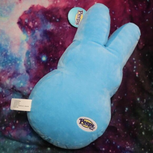 BLUE PEEPS PLUSH NWT Bunny Toy Kids Easter Spring Large Classic Pillow Dorm Soft - Picture 2 of 9